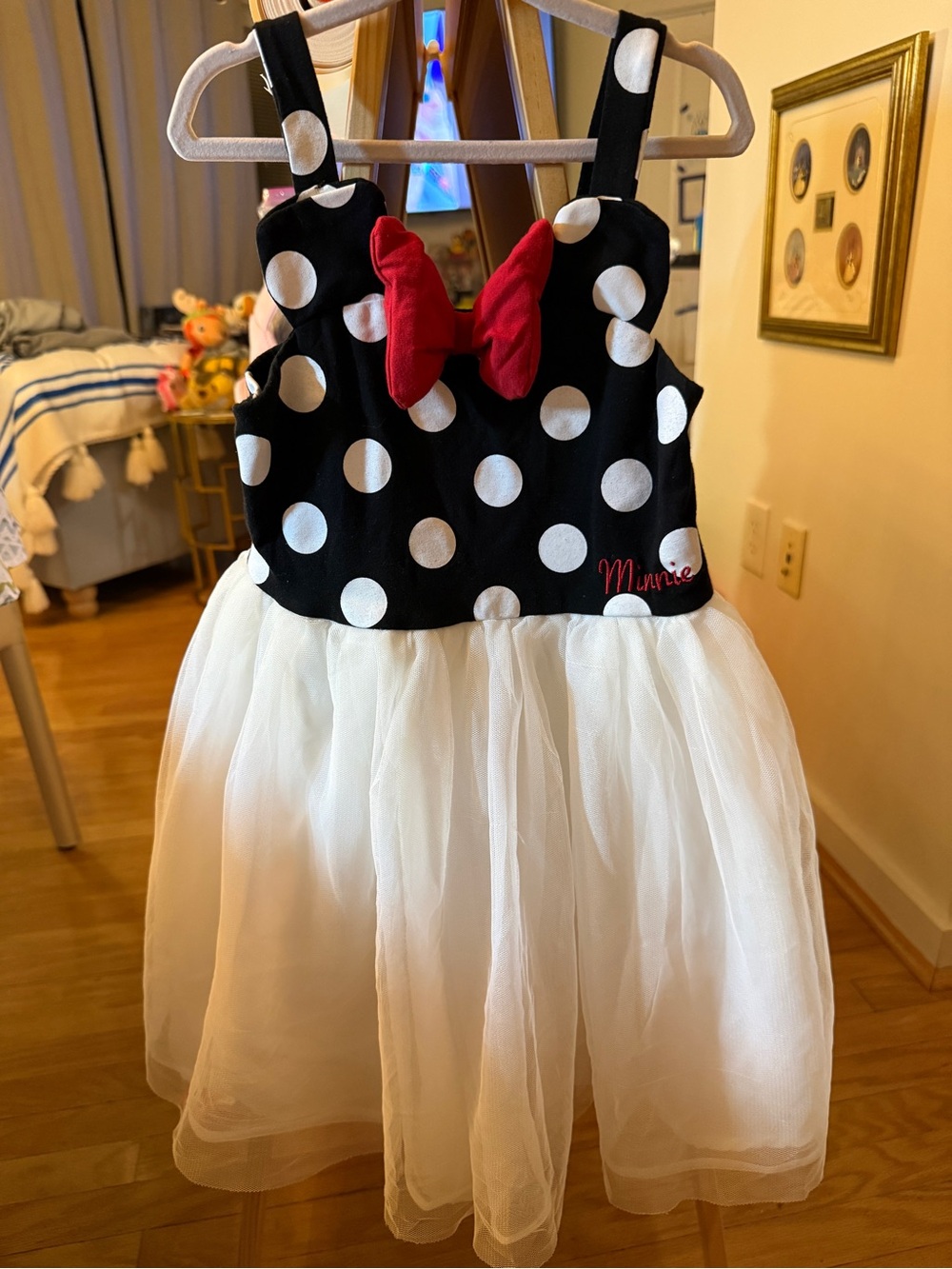 Disney Minnie Mouse Little Girl Dress w/Puff Skirt Size 5